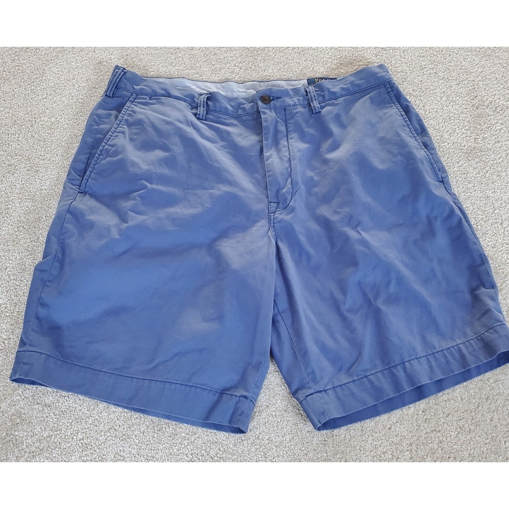 Polo Ralph Lauren Men's Shorts Size 36 Actual Measure 37 Blue Stretch ClassicFit